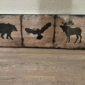 Rustic Animal Silhouette Wall Art